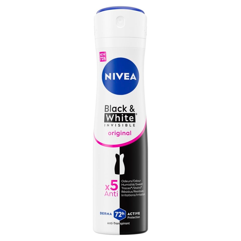 NIVEA Black & White Invisible Original Antitranspirant Spray