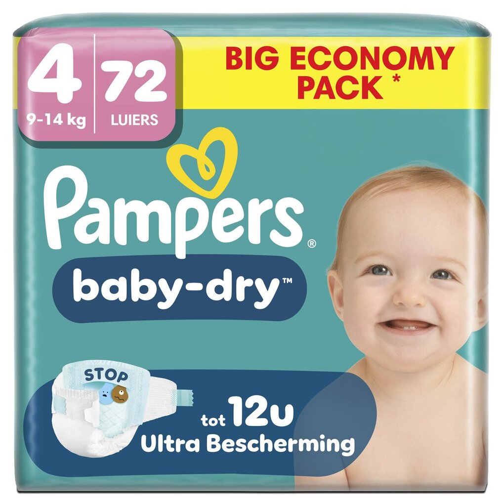 Pampers Baby-Dry Maat 4 Luiers