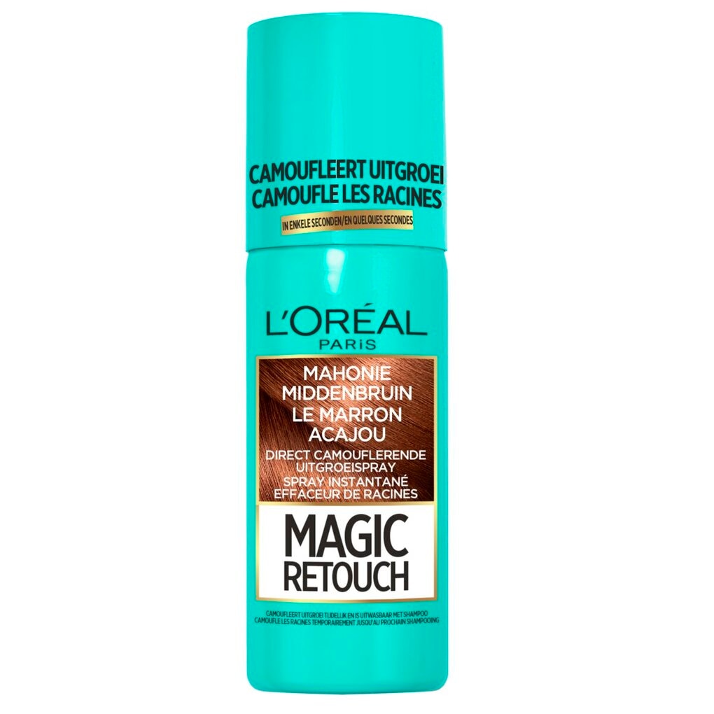L'Oréal Paris Magic Retouch Mahonie Middenbruin Camouflerende Uitgroeispray