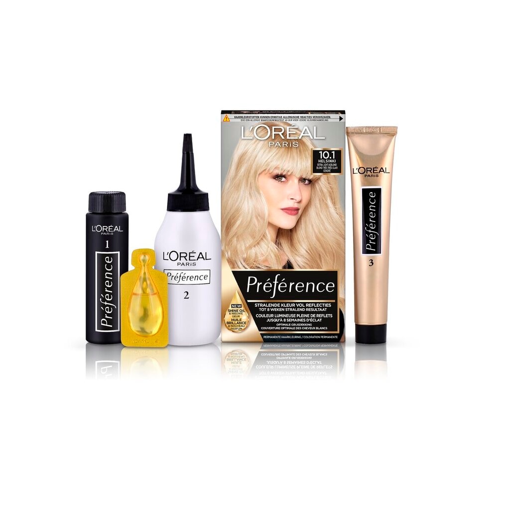 L'Oréal Paris Préférence Cool Blondes 10.1 Extra Licht Asblond Permanente Haarkleuring