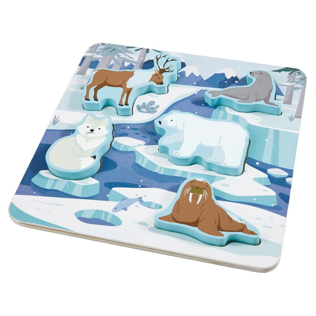 Playing Kids Arctic Puzzel