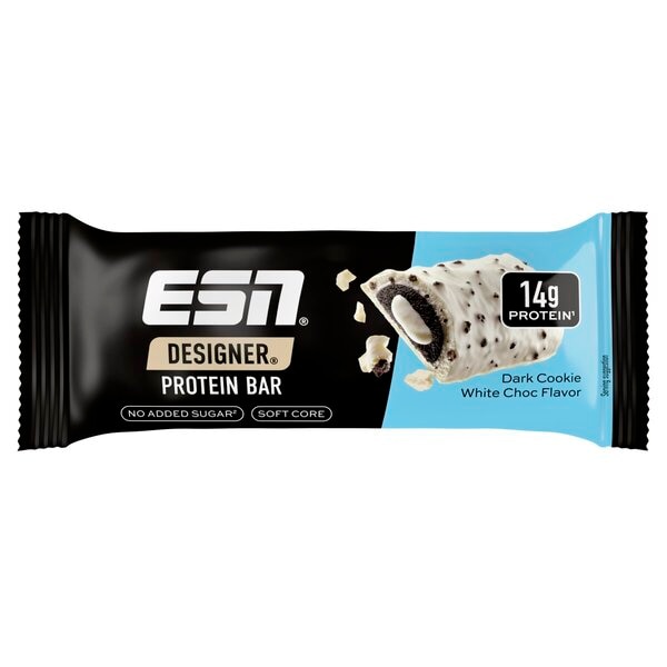 ESN Designer Dark Cookie White Choc Protein Bar
