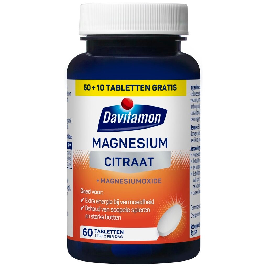 Davitamon Magnesiumcitraat + Magnesiumoxide Tabletten