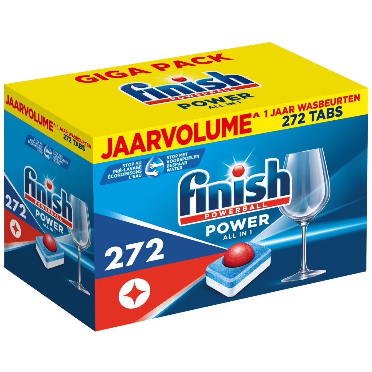 Afbeelding van Finish Power All-in-1 Power Vaatwastabletten - 272 stuks