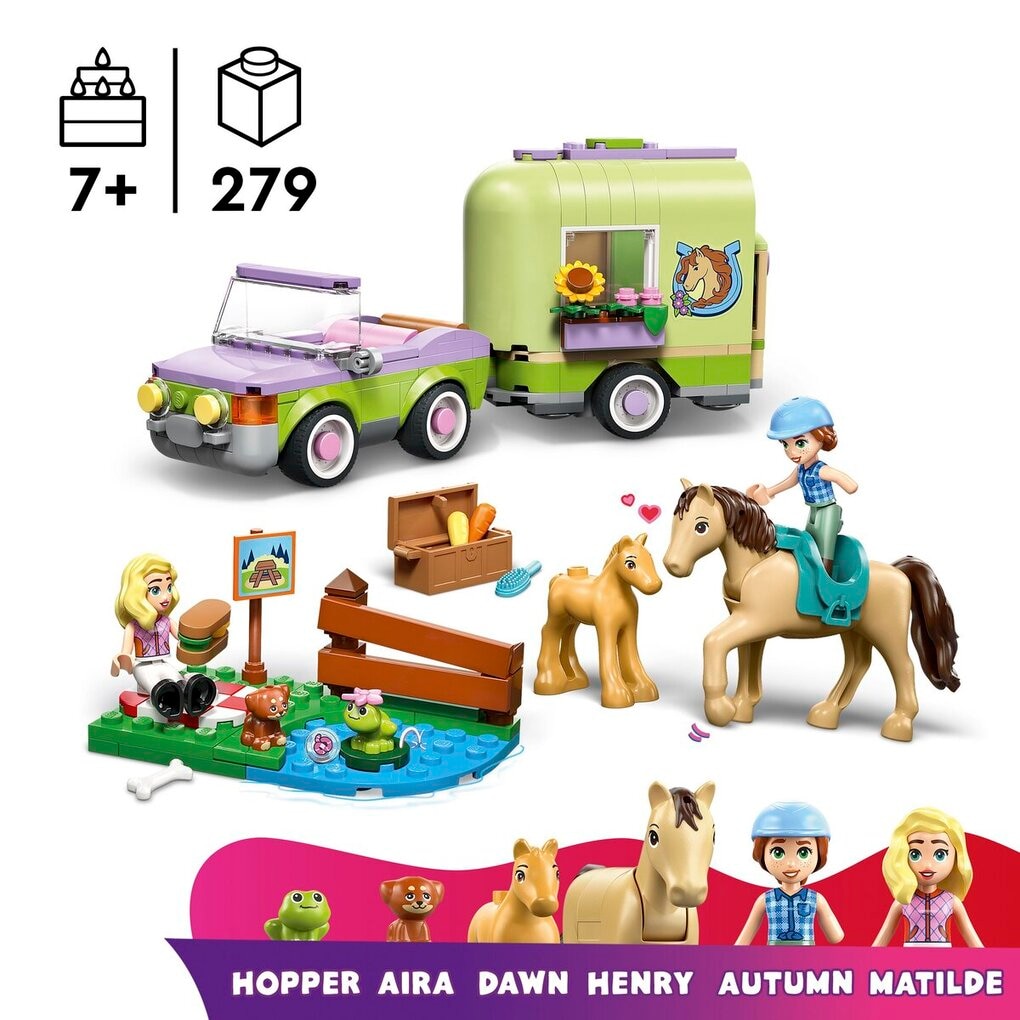 LEGO Friends 42695 Trailer met Paard en Veulen