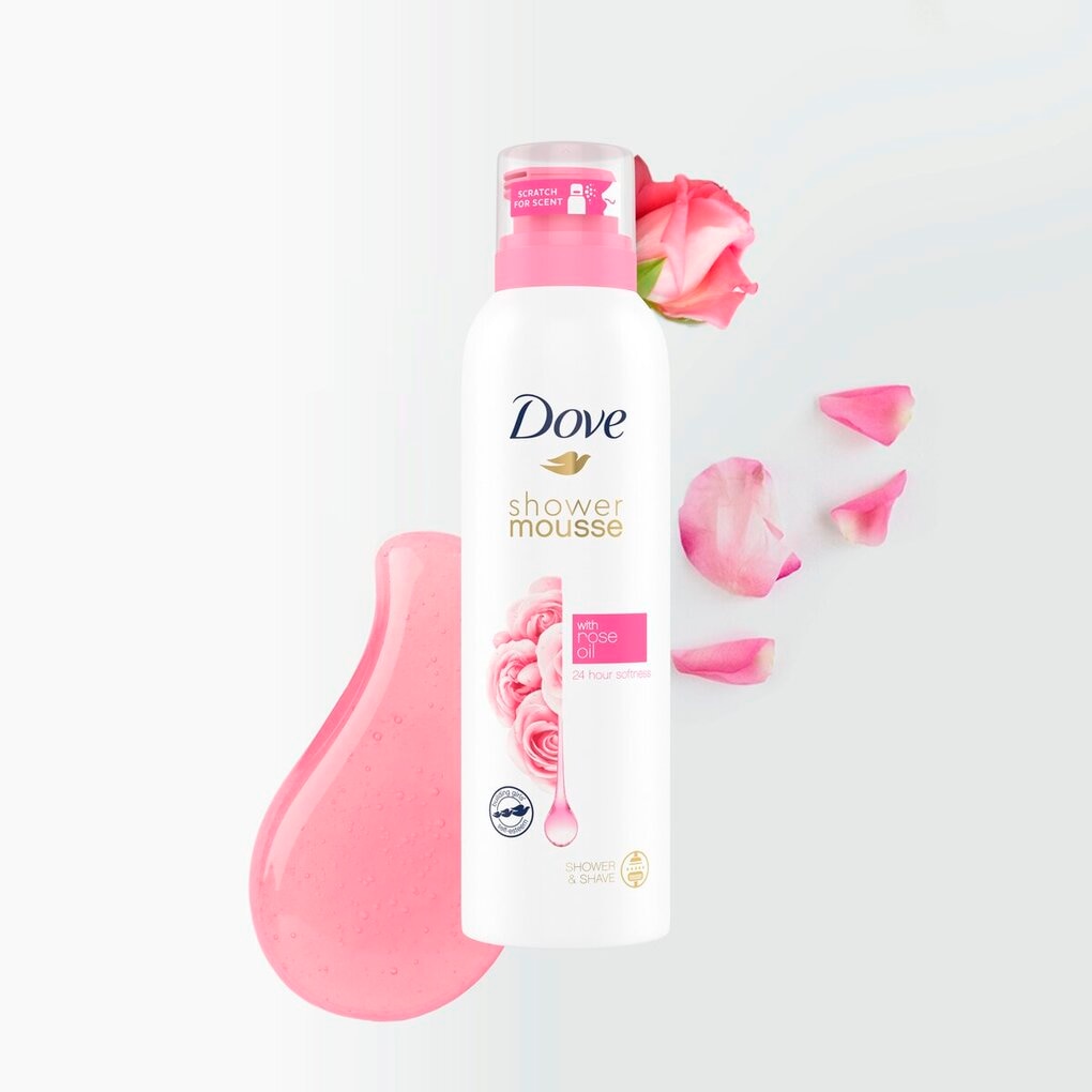 Dove Rose Oil Shower Mousse