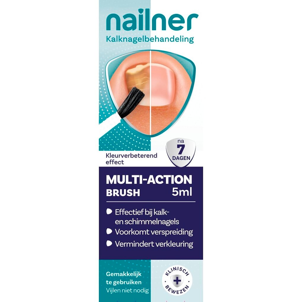 Nailner Multi-Action 2-in-1 Kalknagelkwastje