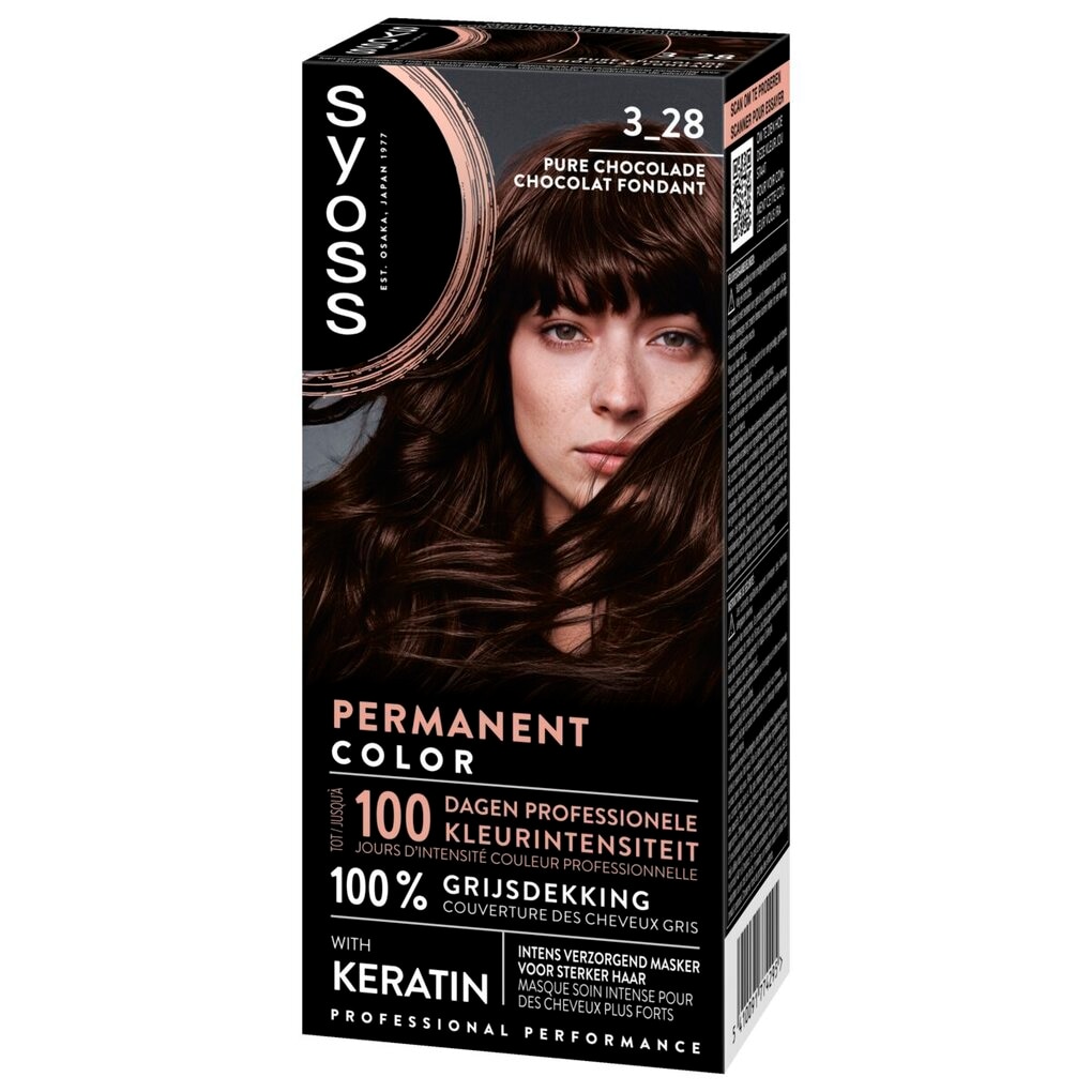 Syoss 3-28 Pure Chocolade Permanente Haarkleuring