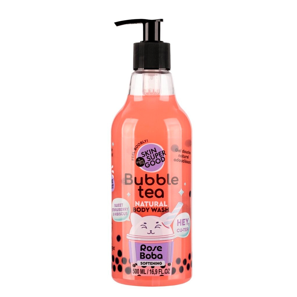Organic Shop Bubble Tea Rose Boba Natural Bodywash