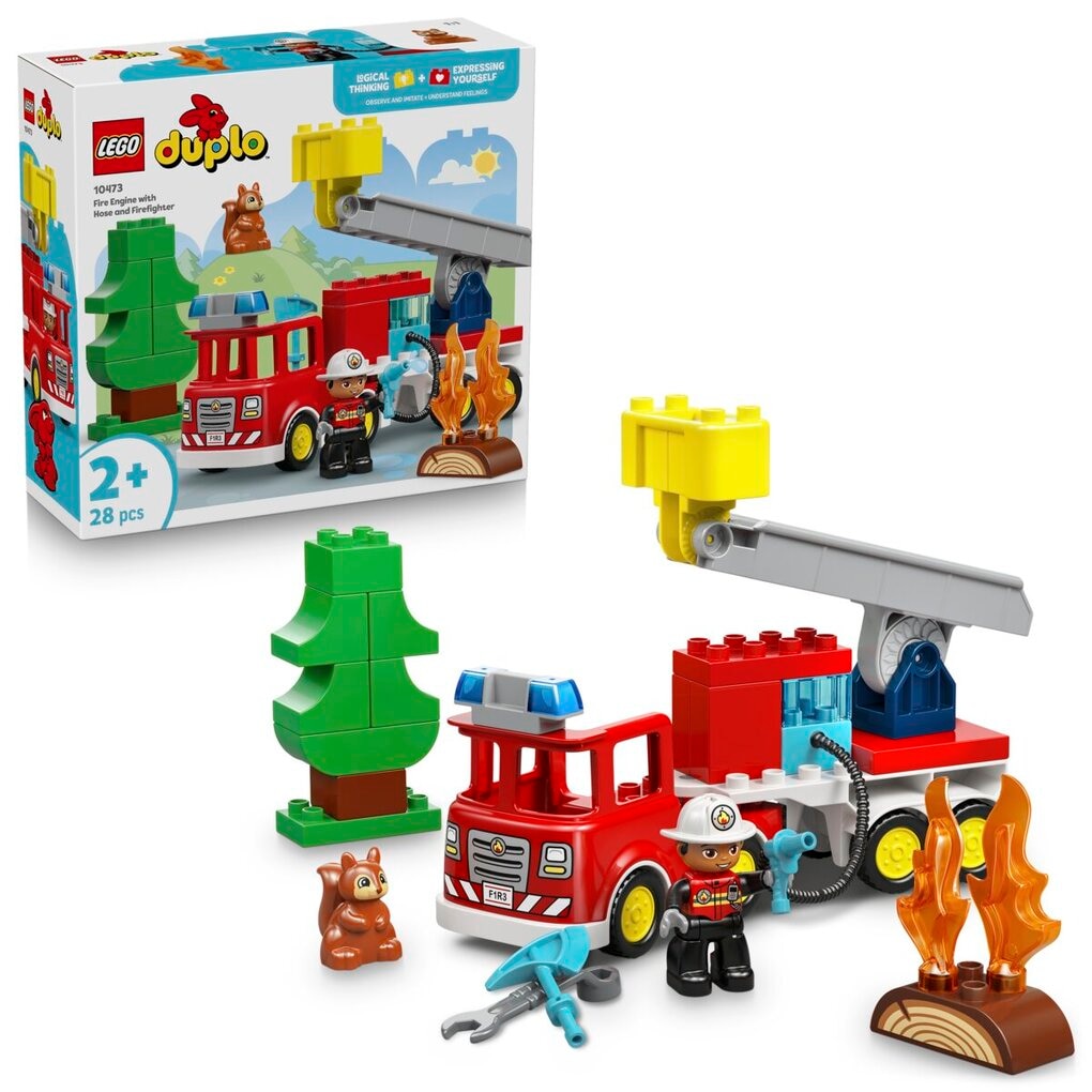 LEGO DUPLO 10473 Brandweertruck met Slang en Brandweerman