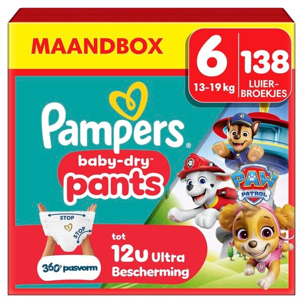 Pampers Baby-Dry Paw Patrol Pants Maat 6 Luierbroekjes