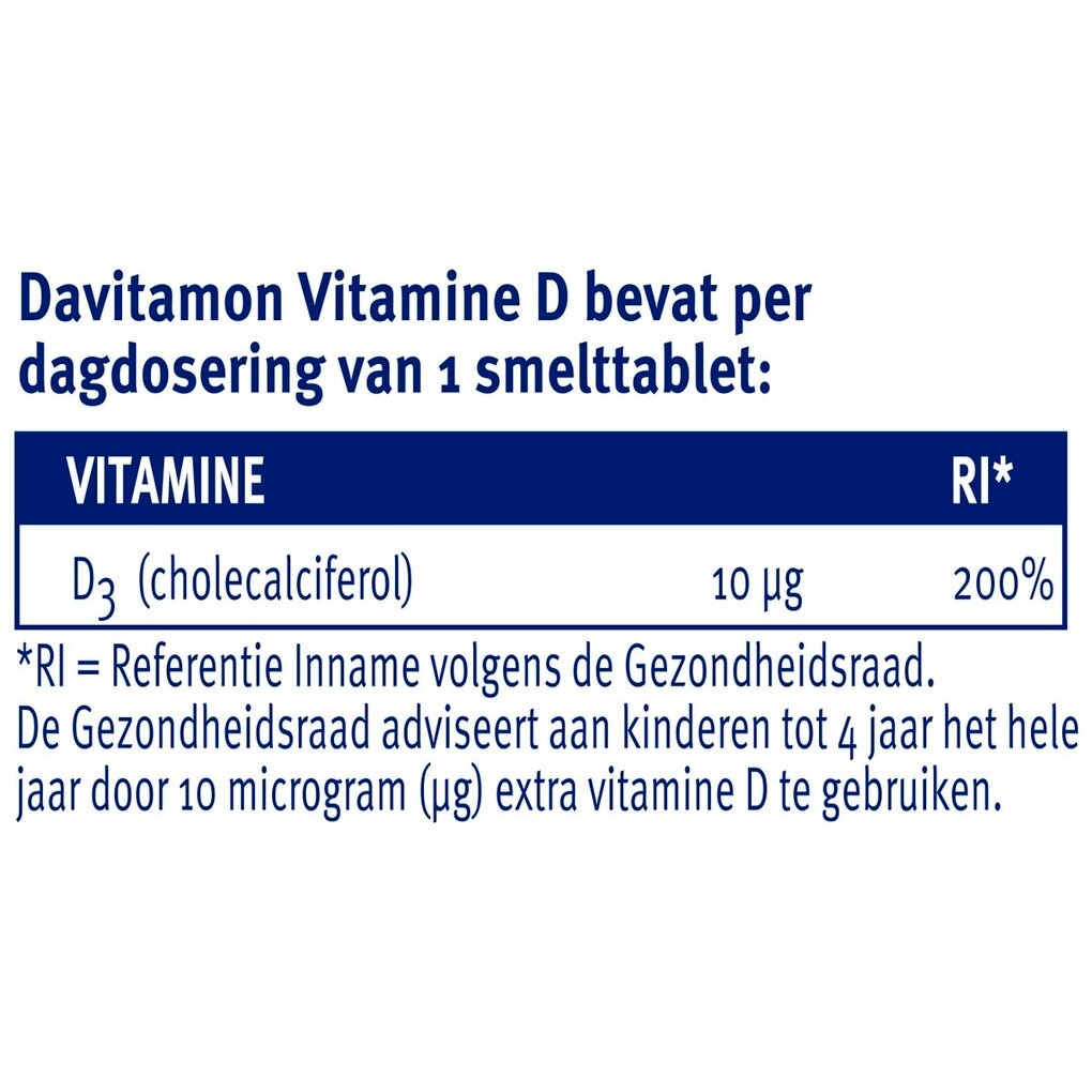 Davitamon Vitamine D Kind Smelttabletten