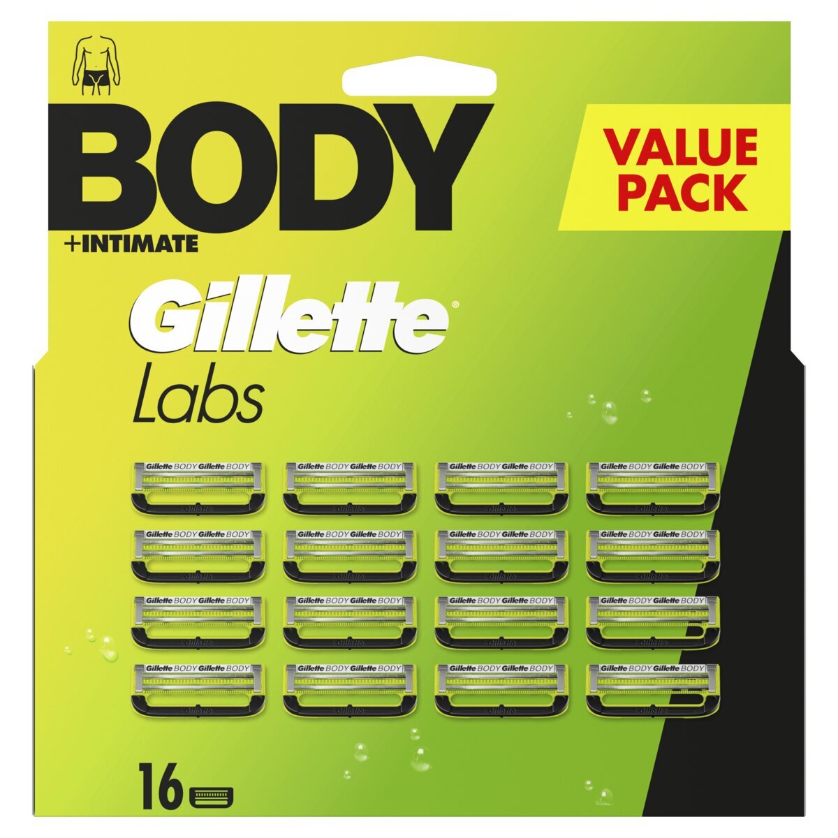 GilletteLabs Body + Intimate Navulmesjes - 16 mesjes