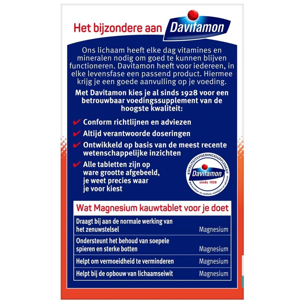 Davitamon Magnesium Kauwtabletten