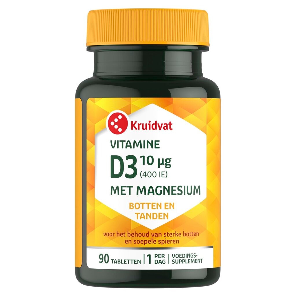 Kruidvat Vitamine D3 met Magnesium Tabletten