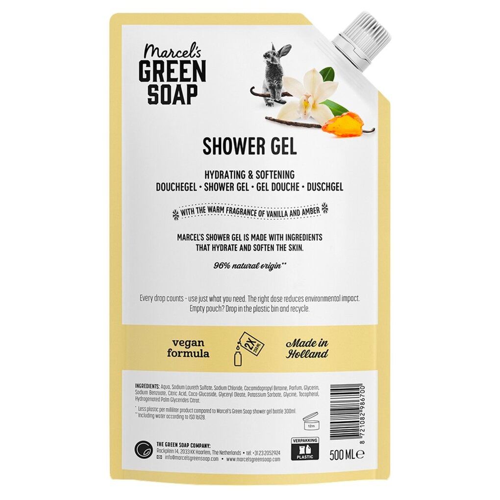 Marcel's Green Soap Vanilla & Amber Douchegel Refill
