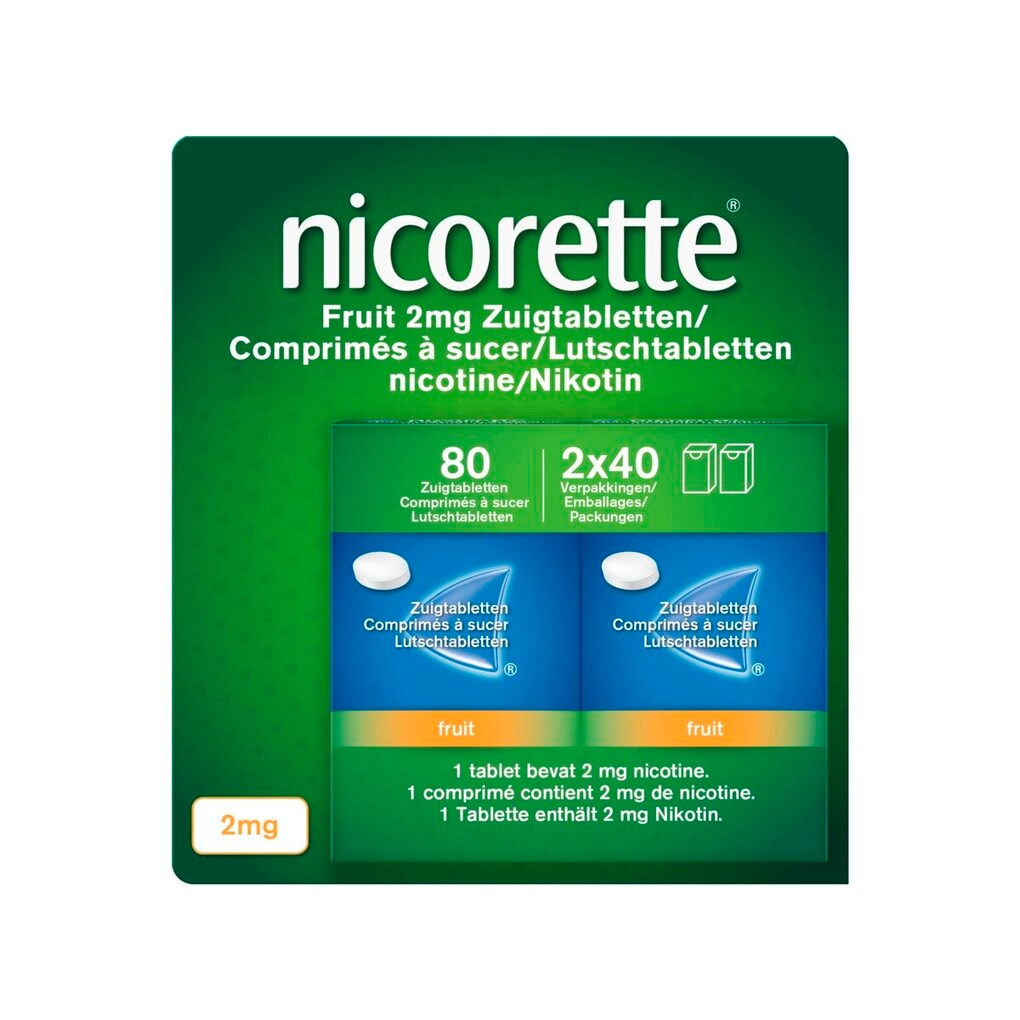 Nicorette Fruit 2mg Zuigtabletten
