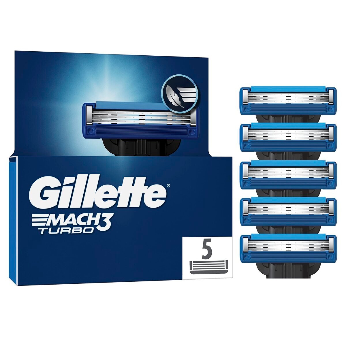 Gillette Mach3 Turbo Scheermesjes - 5 mesjes