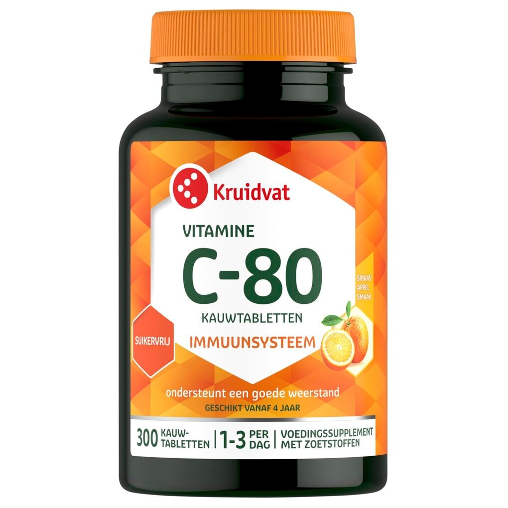 Kruidvat Vitamine C-80 Suikervrij Tabletten